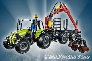 Lego 8049 Traktor mit Forstkran