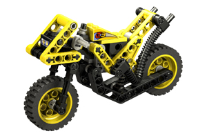 LEGO gelbes Motorrad 