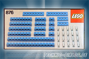 Lego 876 Blue Beams with Connector Pegs