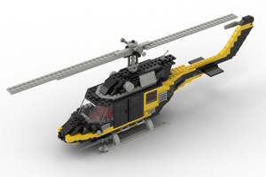 Lego 5542 Rettungshubschrauber Black Thunder